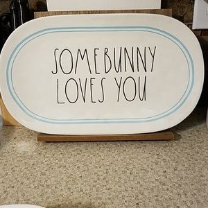 Rae Dunn "SOME BUNNY LOVES YOU" Platter